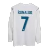 Real Madrid Vintage Soccer Jersey RONALDO #7 Home 2017/18 
 Long Sleeve - Soccer Store Near