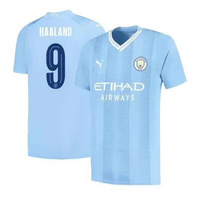 Manchester City Jersey HAALAND #9 Home 2023/24 UCL - Soccer Store Near