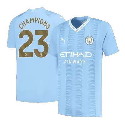 Manchester City Jersey CHAMPIONS #23 Home 2023/24 - Soccer Store Near