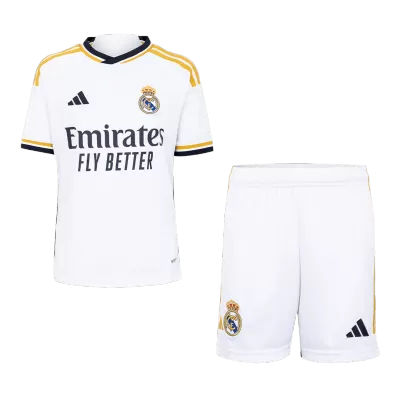 Real Madrid Kids Kit Home 2023/24 (Shirt+Shorts) - Soccer Store Near