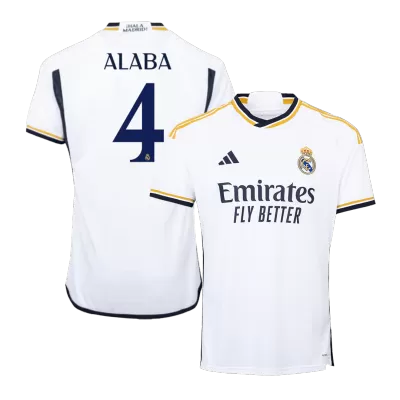 Real Madrid Soccer Jersey ALABA #4 Home 2023/24 - Soccer Store Near