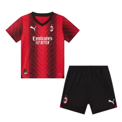 AC Milan Cheap Kids Kit Home 2023/24 (Shirt+Shorts) - Soccer Store Near