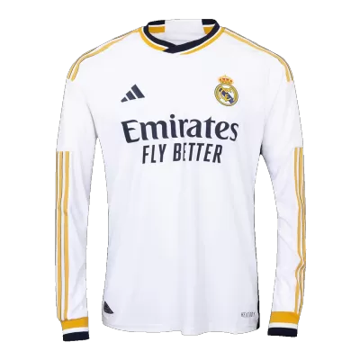 Real Madrid Long Sleeve Jersey Home 2023/24 - Authentic Version - Soccer Store Near