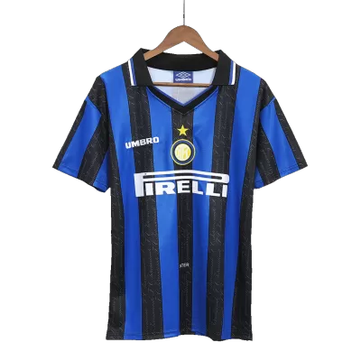 Inter Milan Vintage Soccer Jersey Home 1997/98 
 - Soccer Store Near