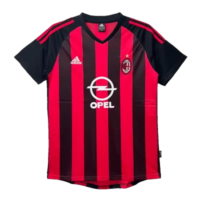 AC Milan Vintage Soccer Jersey Home 2002/03 
 - Soccer Store Near