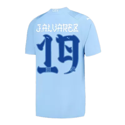 Manchester City Jersey J.ALVAREZ #19 Home 2023/24-Japanese Tour Printing - Soccer Store Near