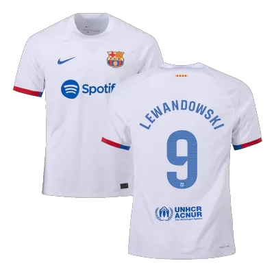 Barcelona Jersey LEWANDOWSKI #9 Away 2023/24 
 - Authentic Version - Soccer Store Near