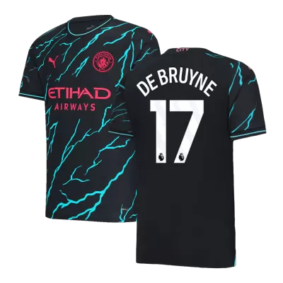 Manchester City Jersey DE BRUYNE #17 Third Away 2023/24 - Soccer Store Near