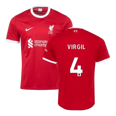 Liverpool Jersey VIRGIL #4 Home 2023/24 - Soccer Store Near