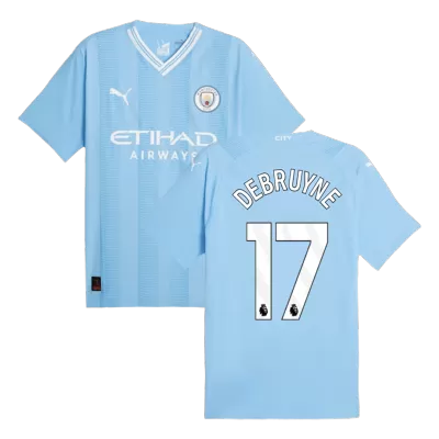 Manchester City Jersey DE BRUYNE #17 Home 2023/24 
 - Authentic Version - Soccer Store Near