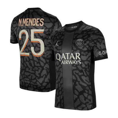 PSG Jersey N.MENDES #25 Third Away 2023/24 - Soccer Store Near