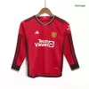 Manchester United Kids Kit Home 2023/24 (Shirt+Shorts) Long Sleeve - Soccer Store Near