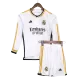 Real Madrid Kids Kit Home 2023/24 (Shirt+Shorts) Long Sleeve - Soccer Store Near