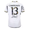 Real Madrid Cheap Football Jersey CAMPEONES #13 Home 2023/24 - Authentic Version - Soccer Store Near