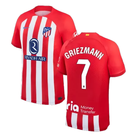 Atletico Madrid Soccer Jersey GRIEZMANN #7 Home 2023/24 - Soccer Store Near
