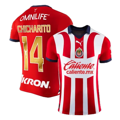 Chivas Soccer Jersey Gold CHICHARITO #14 Home 2023/24 - Soccer Store Near