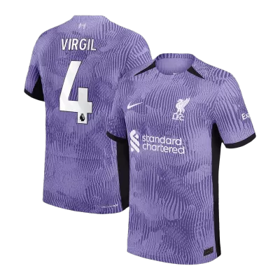 Liverpool Jersey VIRGIL #4 Third Away 2023/24 
 - Authentic Version - Soccer Store Near