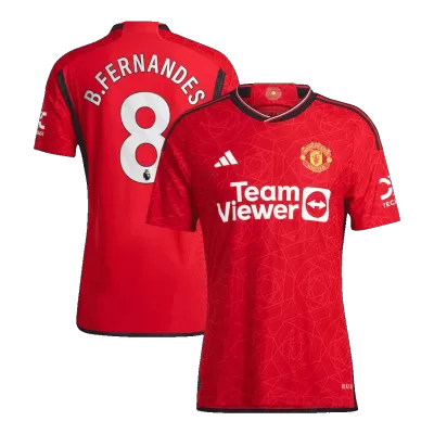 Manchester United Cheap Football Jersey B.FERNANDES #8 Home 2023/24 - Authentic Version - Soccer Store Near