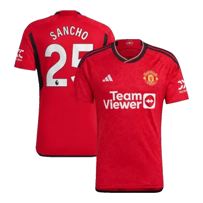 Manchester United Soccer Jersey SANCHO #25 Home 2023/24 - Soccer Store Near