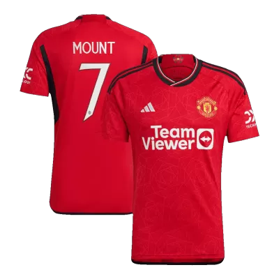 Manchester United Soccer Jersey MOUNT #7 Home 2023/24 -UCL - Soccer Store Near