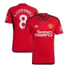 Manchester United Soccer Jersey B.FERNANDES #8 Home 2023/24 - Soccer Store Near