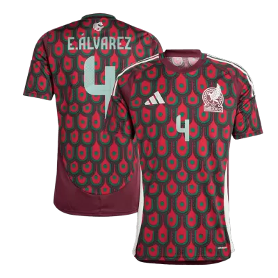 Mexico Soccer Jersey E.ÁLVAREZ #4 Home 2024 - Soccer Store Near