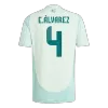 Mexico Soccer Jersey E.ÁLVAREZ #4 Away 2024 - Soccer Store Near