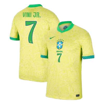 Brazil Soccer Jersey VINI JR. #7 Home 2024 - Soccer Store Near