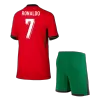 Portugal Cheap Kids Kit RONALDO #7 Home 2024 (Shirt+Shorts) - Soccer Store Near