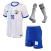 France Cheap Kids Kit MBAPPE #10 Away 2024 (Shirt+Shorts+Socks) - Soccer Store Near