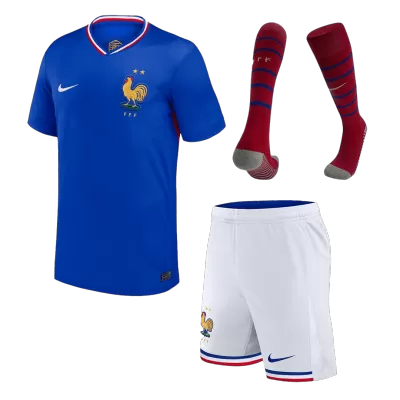 France Cheap Kids Kit Home 2024 (Shirt+Shorts+Socks) - Soccer Store Near