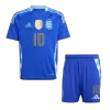 Argentina Cheap Kids Kit MESSI #10 Away 2024 (Shirt+Shorts) - Soccer Store Near