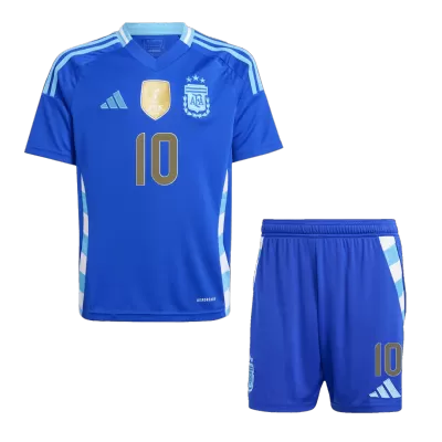 Argentina Cheap Kids Kit MESSI #10 Away 2024 (Shirt+Shorts) - Soccer Store Near