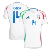 Italy Soccer Jersey CHIESA #14 Away 2024 - Soccer Store Near