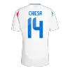 Italy Soccer Jersey CHIESA #14 Away 2024 - Soccer Store Near