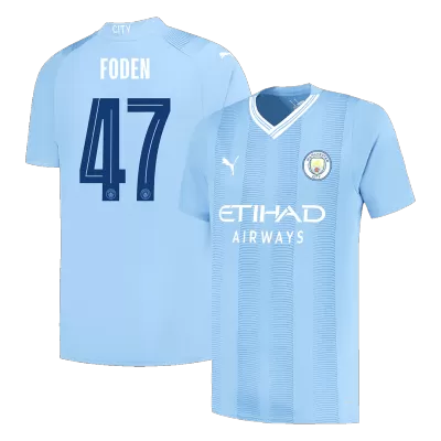 Manchester City Soccer Jersey FODEN #47 Home 2023/24 - Soccer Store Near