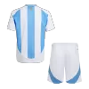 Argentina Cheap Kids Kit Home 2024 (Shirt+Shorts) - Soccer Store Near