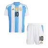 Argentina Cheap Kids Kit MESSI #10 Home 2024 (Shirt+Shorts) - Soccer Store Near