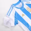 Argentina Cheap Kids Kit Home 2024 (Shirt+Shorts) - Soccer Store Near