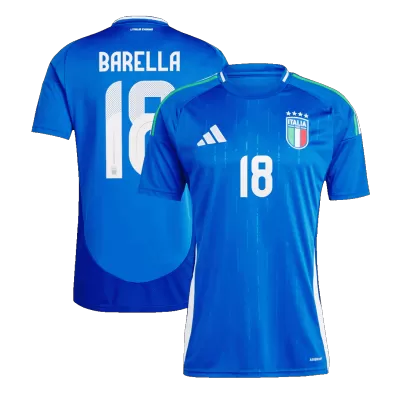 Italy Soccer Jersey BARELLA #18 Home 2024 - Soccer Store Near