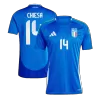 Italy Soccer Jersey CHIESA #14 Home 2024 - Soccer Store Near