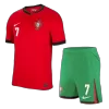 Football Kit Portugal (Jersey+Shorts) RONALDO #7 Home 2024 - Soccer Store Near