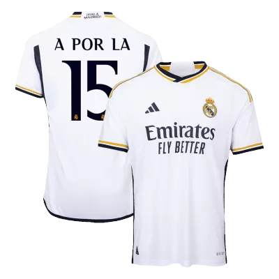 Real Madrid Cheap Football Jersey A POR LA #15 Home 2023/24 - Authentic Version - Soccer Store Near