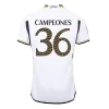 Real Madrid Soccer Jersey CAMPEONES #36 Home 2023/24 - Soccer Store Near