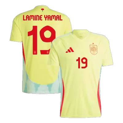 Spain Soccer Jersey LAMINE YAMAL #19 Away 2024 - Soccer Store Near