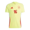 Spain Soccer Jersey RODRIGO #16 Away 2024 - Soccer Store Near