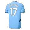 Manchester City Soccer Jersey DE BRUYNE #17 Home 2024/25 - Soccer Store Near