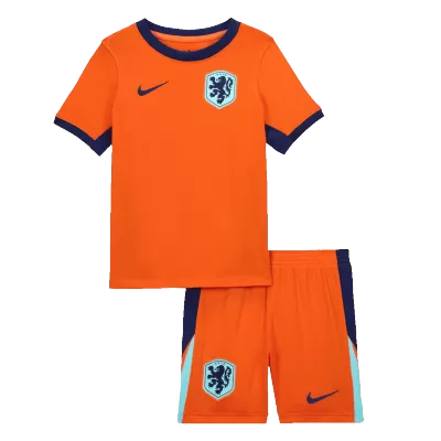 Netherlands Cheap Kids Kit Home 2024 (Shirt+Shorts) - Soccer Store Near