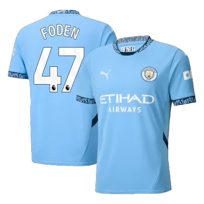 Manchester City Soccer Jersey FODEN #47 Home 2024/25 - Soccer Store Near