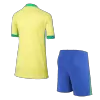 Brazil Cheap Kids Kit Home 2024 (Shirt+Shorts) - Soccer Store Near